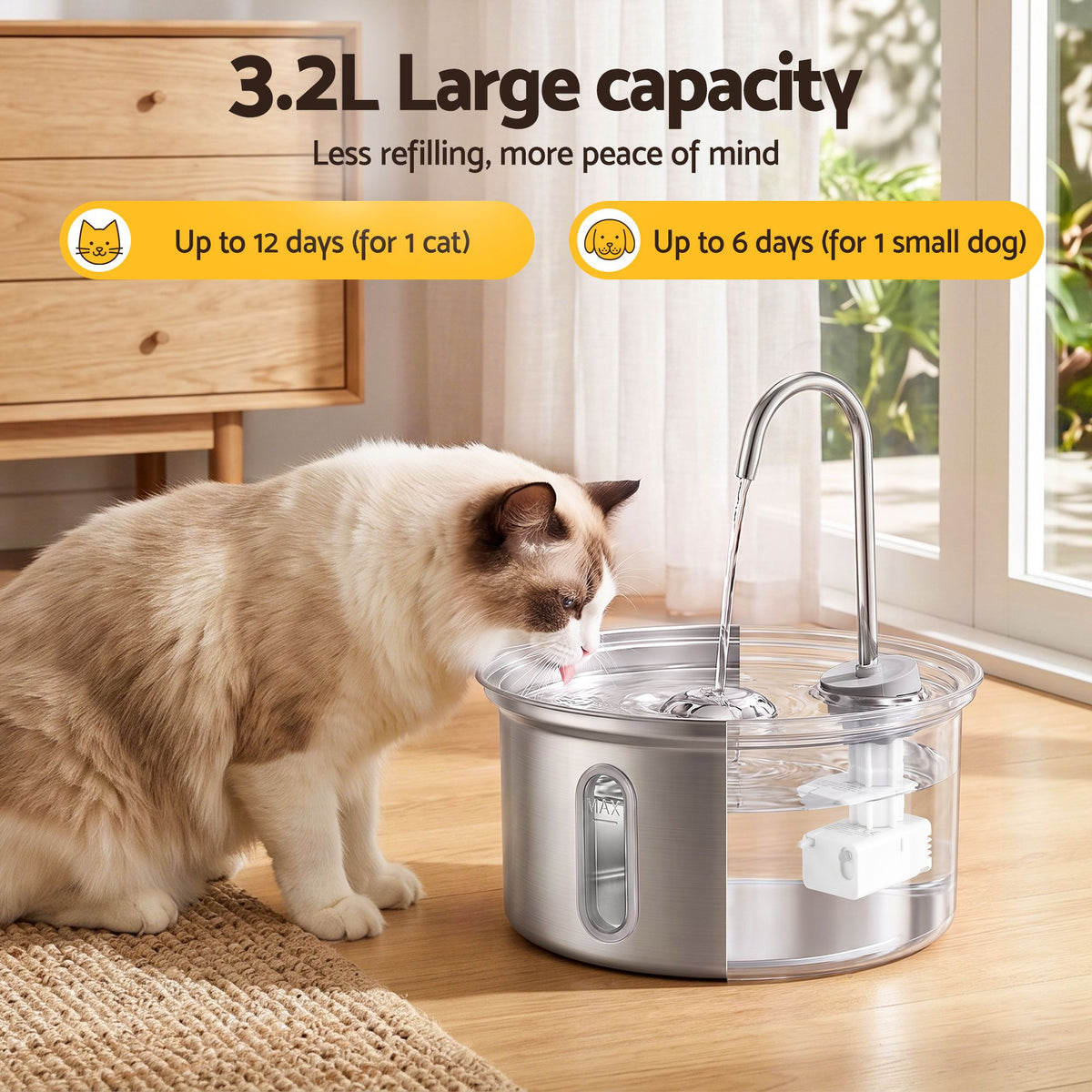 Fresh Flow Water Fountain 3.2L